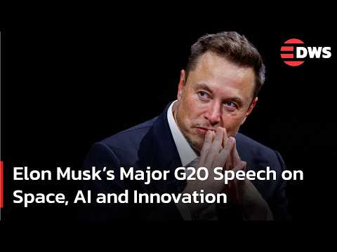 YouTube thumbnail — Elon Musk at the G20 Innovation Ministerial