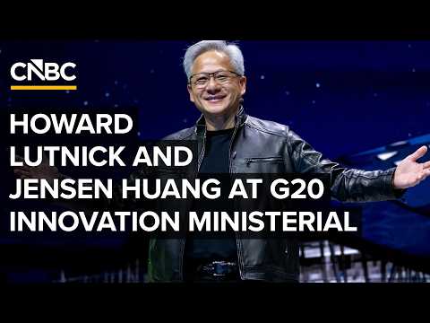 YouTube thumbnail — Jensen Huang at the G20 Innovation Ministerial